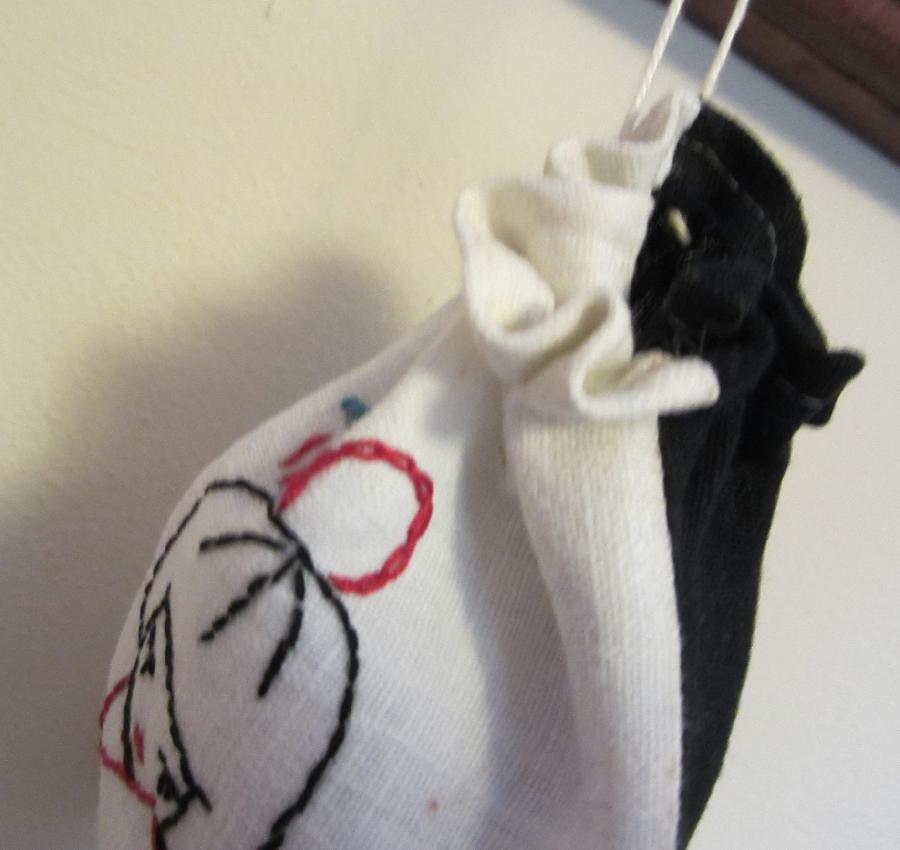 Judy, I love the Black softened 4C22 Linen and used it for one side of the bag.  I embroidered on the fron...