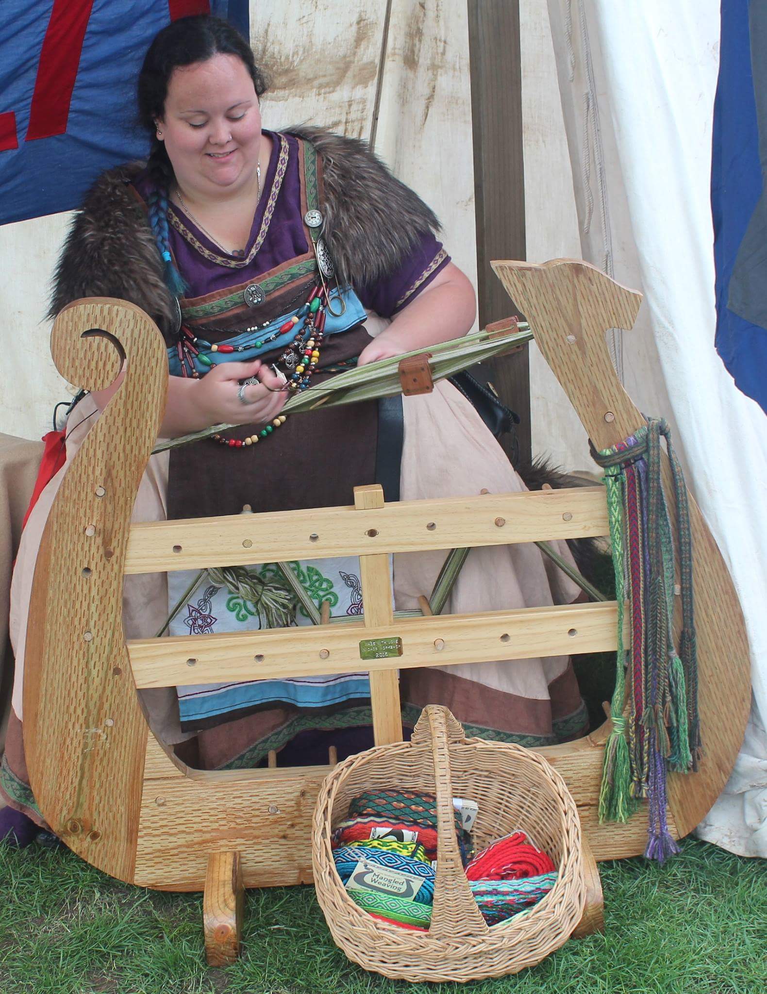 Melanie, My viking reenactment garb. All made by me