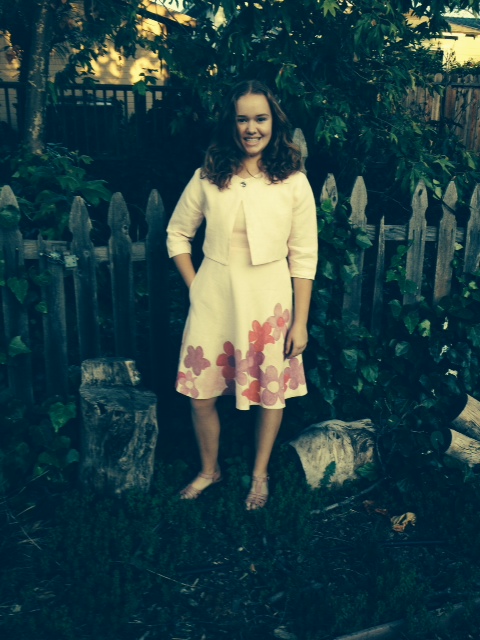 Penelope, I am 13 years old and made this lined pink linen dress and jacket in my 4H sewing group.  I also han...