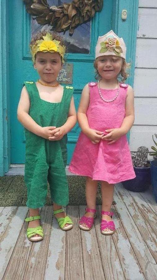 Lauren, I made birthday outfits for my 3 year old twins in thier favorite colors. Forest is wearing a romper...