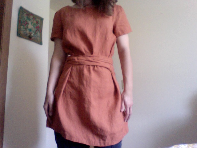 Lauren, Modular tie-tunic in Rust.