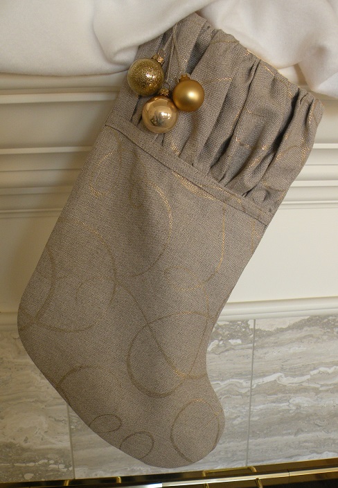 Heidi, Linen Swirl Stocking