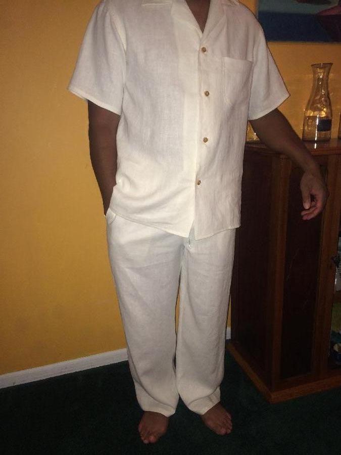 Debbie, Bleached linen 
Shirt - Vintage Simplicity 2081
Pants - McCalls 6972