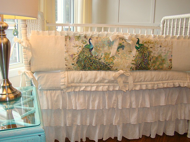 Kelly, I made this Linen Crib Bedding using the IL019 in the color Bleached.  The medium weight is wonder...