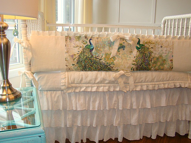 Kelly, I made this Linen Crib Bedding using the IL019 in the color Bleached.  The medium weight is wonder...