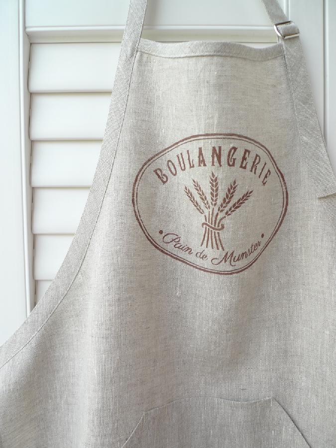 Janice, This apron is made using L019 Natural mix. It has been stencilled (using stencil cut on Cameo Silhou...