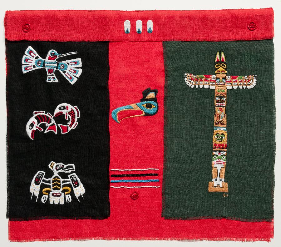 Lucia, My piece is entitled Culture Flag: Homage to Northwest Coast Native Americans  This is part of a s...