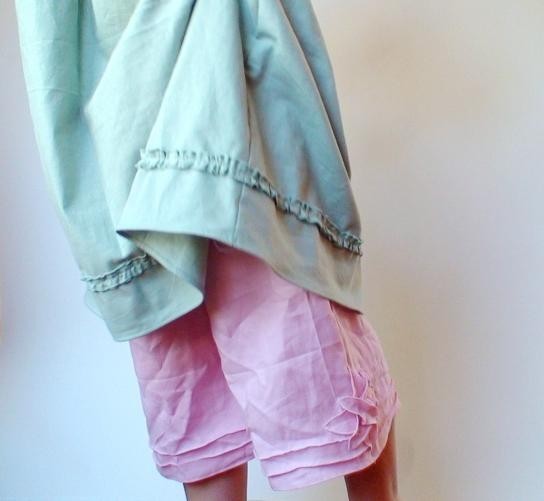 Natallia, Love pink and mint together. Another pair of linen bloomers I made to go with the mint linen tunic d...