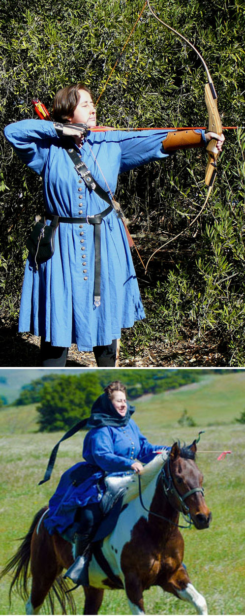 Antonie, Garment suitable for riding. Designed according to the Gaston Phoebus Hunting Book (surviving manu...