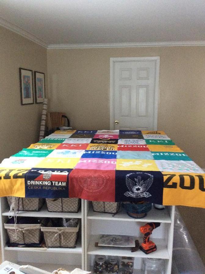 Karen, T-shirt blanket , no linen, something else I do 