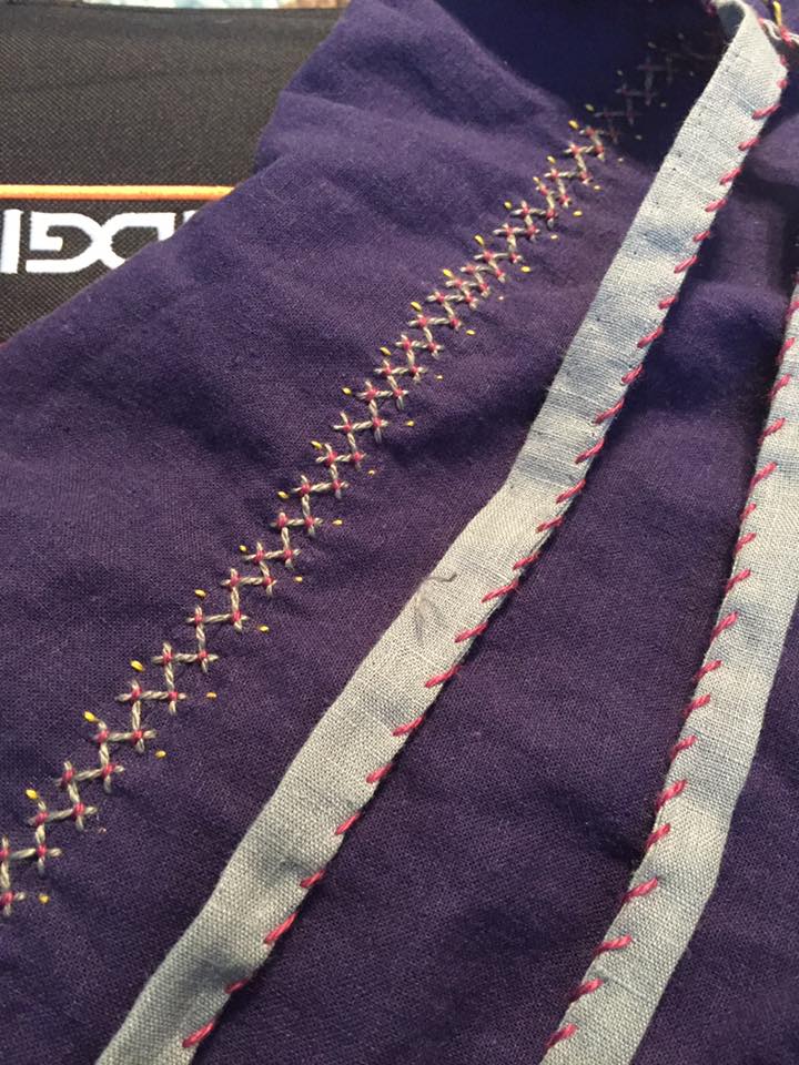 Katy, Viking Apron Dress, Society for Creative Anachronism, 2016

Constructed in linen with silk embroid...