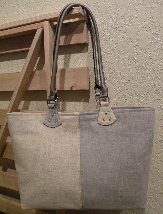 Heidi, Linen Two Tone Tote