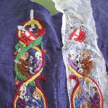 Embroidery on Linen (patched) tunic
