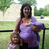 Jamie, A ring sling to wear my baby! She was al...