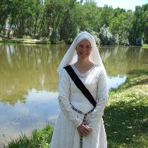 All Linen from Fabrics-store.com
White linen sleeveless shift, then long sleeve kirtle, and the...