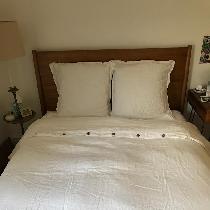 This is optic white 4C22 duvet and pillow shams!