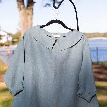 Swing top I designed and made out of heavyweight Blue Bayou linen.  I love the way the fabric dr...