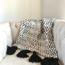 Ruth and Rhoda, Home Decor // Hand block printed throw i...