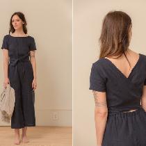 Paula, This is my short sleeve jumpsuit with a...