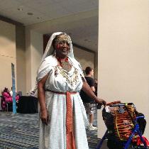 Hilda, Wrapped garment  in style of Tuareg  wra...
