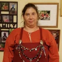 This is my interpretation of a viking apron dress and underdress (including brooches and treasur...
