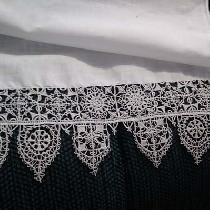 Christa, Completely hand done Reticella lace hand...