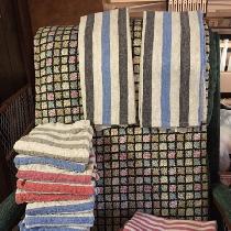 Joyce Ann, Linen towels made from the IL073 Striped...
