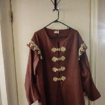 Wenda, Brown linen renaissance fair costume.