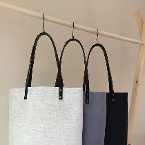 Colleen, Simple linen tote in Mixed Natural, Asph...