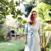 Caramiya, Self drafted linen dress made in medium...