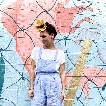 Caramiya, These self drafted overalls are made fro...