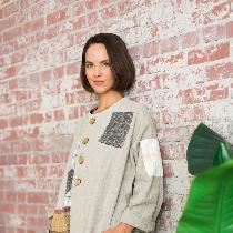 Janice, Linen tunic/jacket inspired by Japanese...