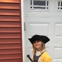 Teresa, This pirate costume includes a self line...