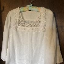 Apparel: I was inspired by the PBS production of “Victoria” to make a blouse with lace. I used a...