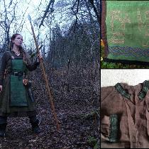 Kirsten, My norse SCA fancy garb, inspired by 9th...