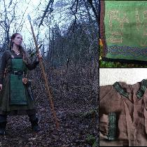 Kirsten, My norse SCA fancy garb, inspired by 9th...