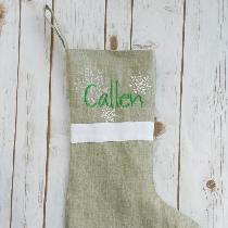 This linen is the perfect fabric for my modern farmhouse stockings :) Great quality!