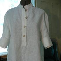 Lily blouse, cotton/linen size 2.