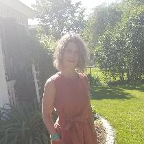 First linen dress made June 2020. Used Maria Paula pattern size 4/6 and Spice medium weight line...