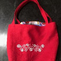 Great market bag with 
4C22 CRIMSON Softened - 100% Linen - Heavy (7.1 oz/yd2).