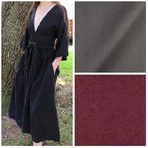 Our Kimono style dress looks fabulous in ILD019 Black, Asphalt or Tawny Port. We offer it as a M...