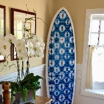 Laura, This surfboard was made with the lightwe...