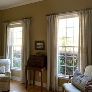 Karin, Curtain project. Lined these draperies t...