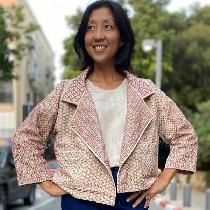 Every inch of this Pona Jacket by Helen's Closet was hand-stitched with Hitomezashi Sashiko - a...