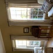 Curtains lined to make them less translucent and give them a little bit more body. The Mix Natur...