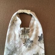 Catherine, Tessa’s triangle bag - shibori with dye...