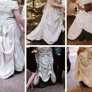Jessica, 1890's Walking style skirt for wedding d...