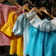 Fun and easy wearing colorful linen tops.  The styles are relaxed, will fit all body types and c...