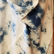 I dyed this lovely linen using natural indigo and planned to make an airy spring dress. It will...
