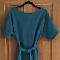 Short dress/tunic top. Color? Not sure the name but it’s a teal. I had the fabric a long time!